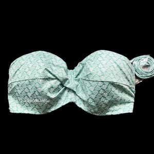 Victorias Secret Swim Twist Push Up Padded Underwire Bandeau Bikini top